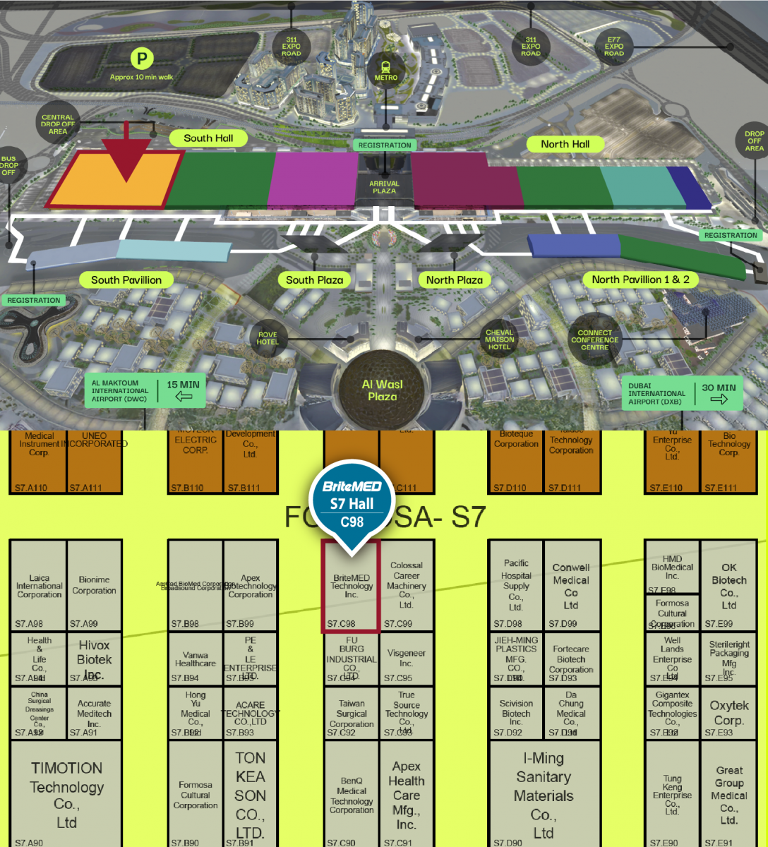WHX Dubai 2026 Exhibition Map