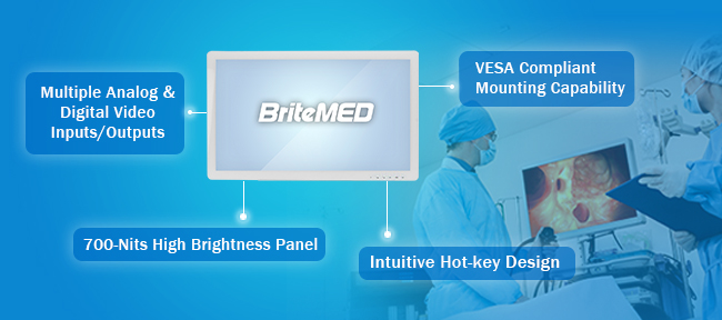 BriteMED 27” High-Brightness Medical Display for Multi-Modality Imaging